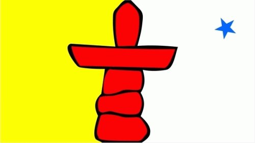 Nunavut (Territorium) Aufkleber 8 x 5 cm