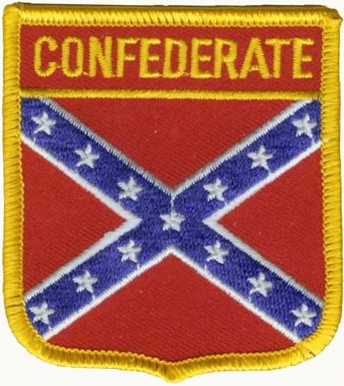 Südstaaten confederate Wappenaufnäher / Patch