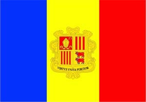 Andorra Flagge 60x90 cm