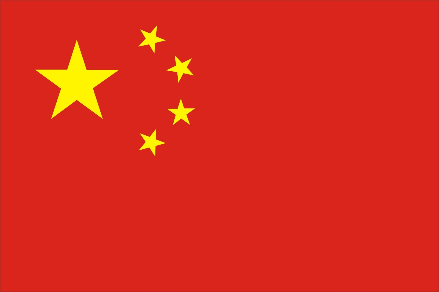 China Flagge Premium Querformat