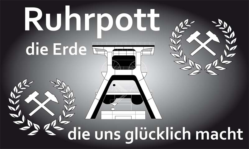 Ruhrpott 7 Die Erde die uns glücklich macht 90x150 cm