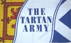 Schottland Tartan Army Flagge 90x150 cm Abverkauf