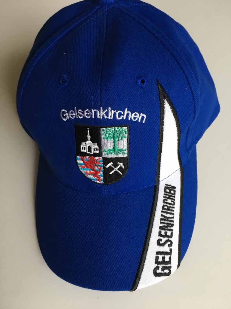 Gelsenkirchen mit Wappen und Schrift darüber Baseballcap