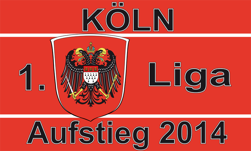 Köln Aufstieg Flagge 90x150 cm
