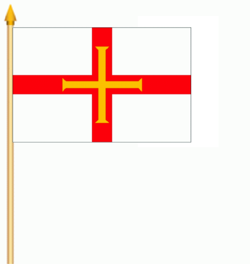 Guernsey Stockflagge 30x45 cm