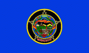 Minnesota Aufkleber 8 x 5 cm