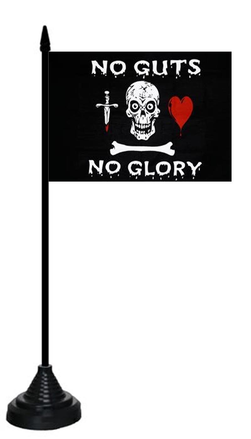 Pirat No Guts Tischflagge 10x15 cm
