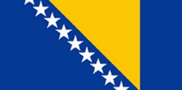 Bosnien und Herzegowina Flagge , bosnisch-herzegowinische Flagge