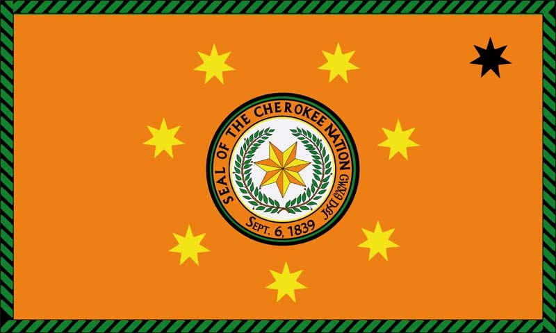 Cherokee Nation (Indianer) Flagge 90x150 cm