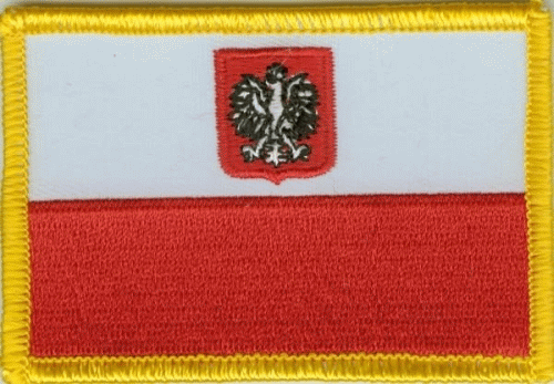 Polen mit Wappen Aufnäher / Patch