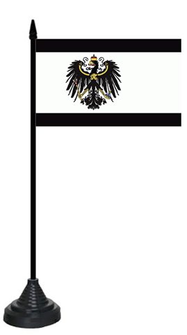 Preussen Königreich (1892-1918) Tischflagge 10x15 cm