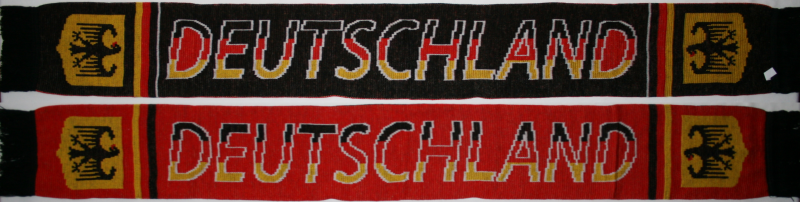Deutschland schwarz rot mit Adler Schal