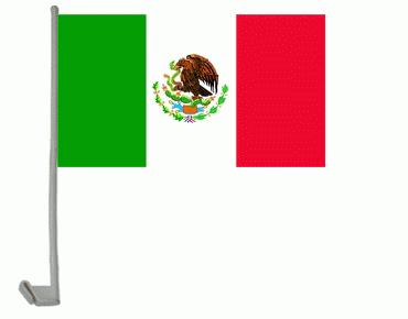 Mexiko Autoflagge 30x40 cm
