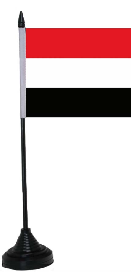 DR- Reichsflagge / Jemen Tischflagge 10x15 cm