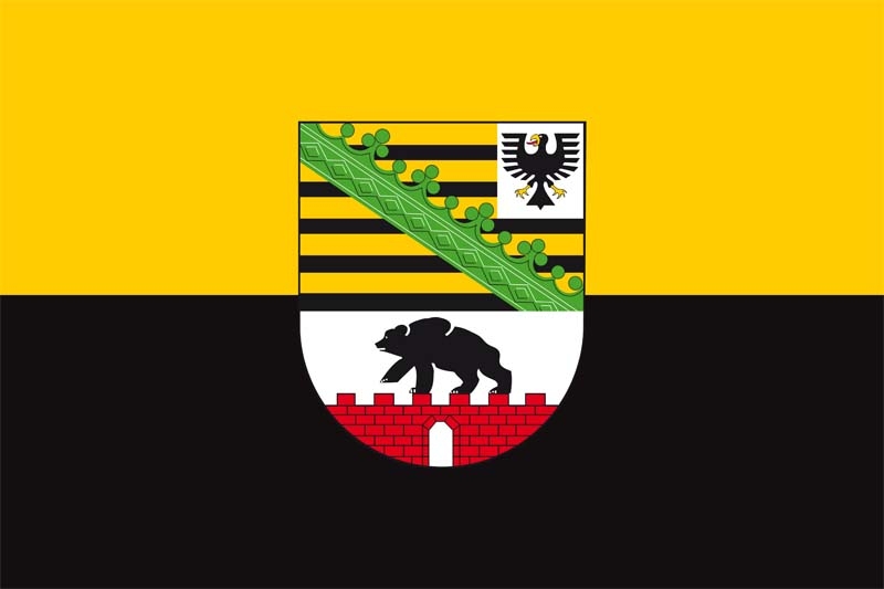 Sachsen-Anhalt Bootsflagge 30x45 cm