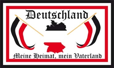 DR- Deutschland Meine Heimat, Mein Vaterland Aufkleber 8 x 5 cm