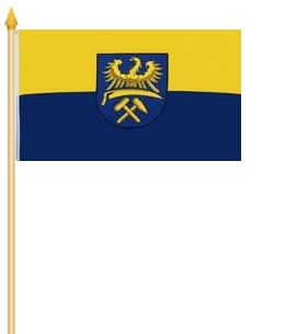 Oberschlesien Stockflagge 30x45 cm