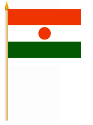 Niger Stockflagge 30x45 cm