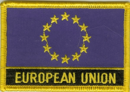 Europa Aufnäher / Patch mit Schrift