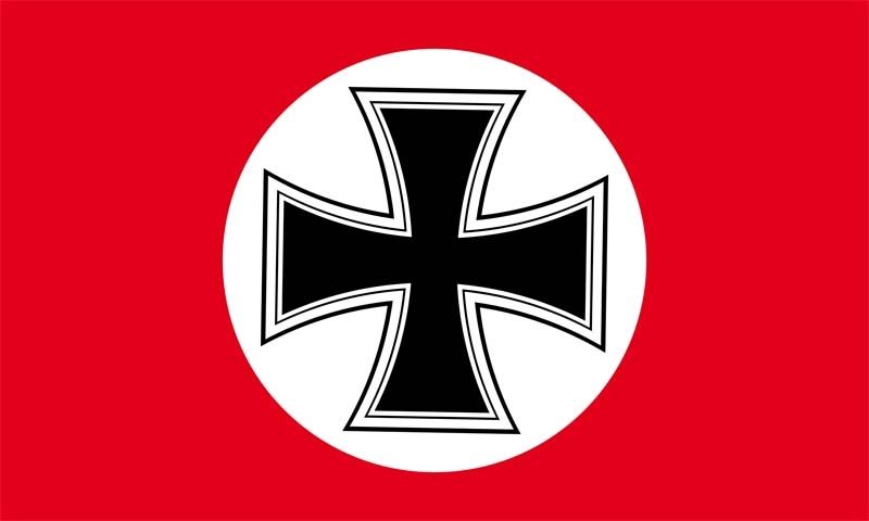 Deutschland Flagge Mit Eisernem Kreuz