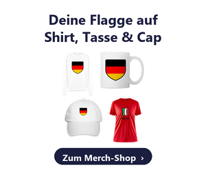 Deine Flagge auf Shirt, Tasse und Cap – zum Merchandising-Shop