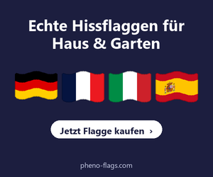 Echte Hissflaggen für Haus & Garten – jetzt Flagge kaufen bei PHENO FLAGS