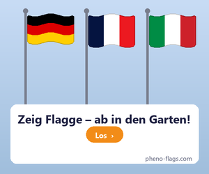 Zeig Flagge – ab in den Garten! Flaggen kaufen bei PHENO FLAGS