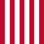 Sons of Liberty (USA um 1765, 9 Streifen)-Flagge quadratisch