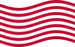 Wehende Sons of Liberty (USA um 1765, 13 Streifen)-Flagge statisch