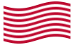 Animierte Flagge Sons of Liberty (USA um 1765, 13 Streifen)
