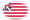 Grand Union (USA 1775-1777)-Flagge als ovale Vignette