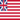 Grand Union (USA 1775-1777)-Flagge quadratisch