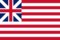 Grand Union (USA 1775-1777)-Flagge rechteckig