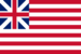 Grand Union (USA 1775-1777)-Flagge rechteckig