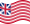 Wehende Grand Union (USA 1775-1777)-Flagge statisch