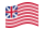 Grand Union (USA 1775-1777)-Flagge wehend