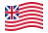 Grand Union (USA 1775-1777)-Flagge wehend