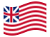 Grand Union (USA 1775-1777)-Flagge wehend