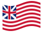 Animierte Flagge Grand Union (USA 1775-1777)