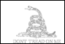 Flagge Gadsden (USA um 1775) zum Ausmalen
