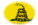 Gadsden (USA um 1775)-Flagge als ovale Vignette