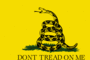 Flaggengrafiken Gadsden (USA um 1775)