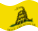 Wehende Gadsden (USA um 1775)-Flagge statisch