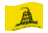 Gadsden (USA um 1775)-Flagge wehend