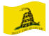 Gadsden (USA um 1775)-Flagge wehend