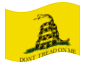 Animierte Flagge Gadsden (USA um 1775)