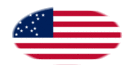 Great Star (USA 1818-1819)-Flagge als ovale Vignette