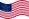 Wehende Great Star (USA 1818-1819)-Flagge statisch