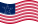 Wehende Great Star (USA 1818-1819)-Flagge statisch
