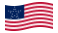 Great Star (USA 1818-1819)-Flagge wehend